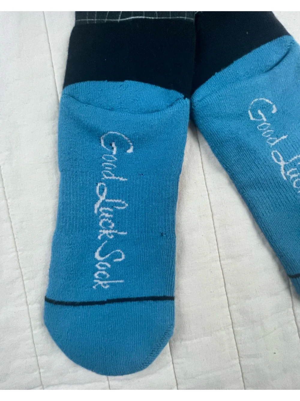 Blue Novelty Portrait Crew Socks